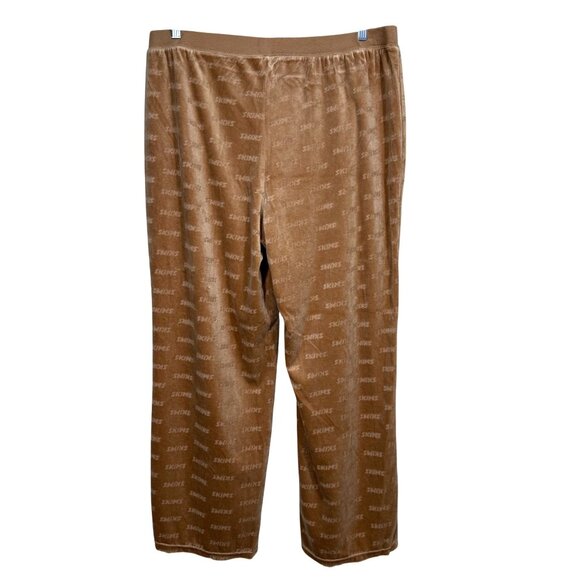 SKIMS Logo Velour Pants Camel 3X - Picture 3 of 14